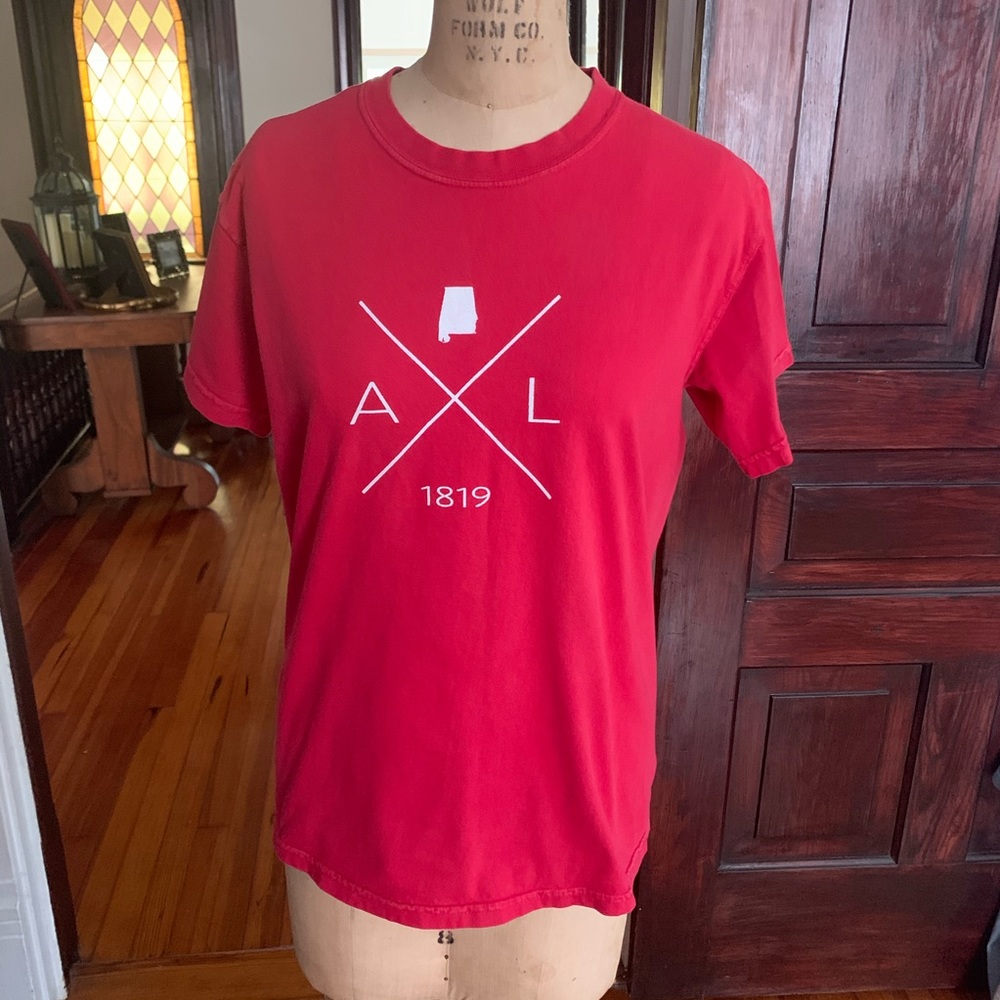 Comfort Colors State Of Alabama T-shirt Small EUC